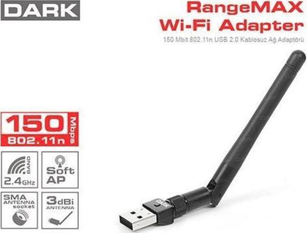 Dark RangeMax 150mbit 3dBi Antenli Kablosuz Ağ Ada - Image 1