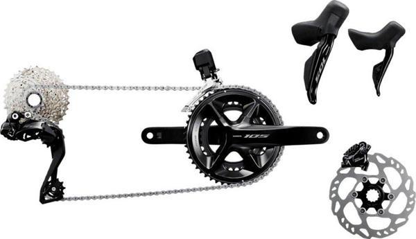 Shimano 105 Di2 R7150 50-34T 2x12 Hidrolik Disk Fren Bisiklet Grup Set - Image 1
