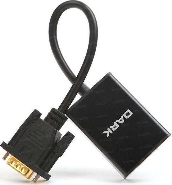 Dark VGA to HDMI Dönüştürücü Siyah - Image 1