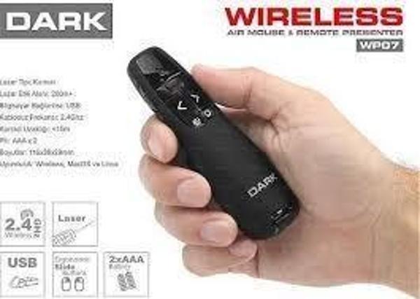 Dark WP07 Kırmızı Lazerli Wireless Presenter - Image 1