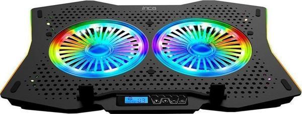 Inca Gms Arrax II 2X Rgb Fan Lcd Kontrol Panel 7 Gaming Notebook Soğutucu - Image 1