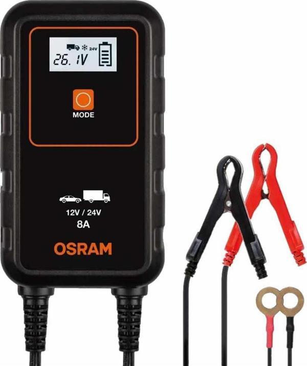 Osram Akü Şarj Cihazı 12-24V 8 Amper Oebcs908 - Image 1