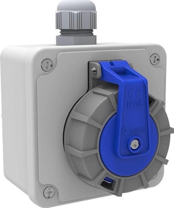 BEMİS Duvar Priz 1X16A IP68 BS1-1402-7510 - Image 1