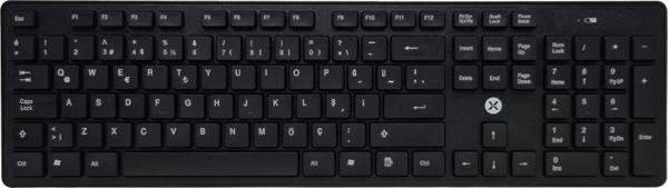 Dexim DKA005 Siyah KW-103 Kablosuz Q Klavye Caps Lock 2.4 Ghz (1 Adet AA Pil) - Image 1