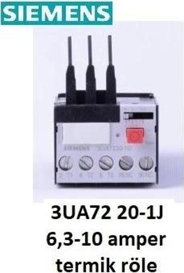 SIEMENS 3UA72 20-1J 6,3-10 Amper TERMİK RÖLE - Image 1