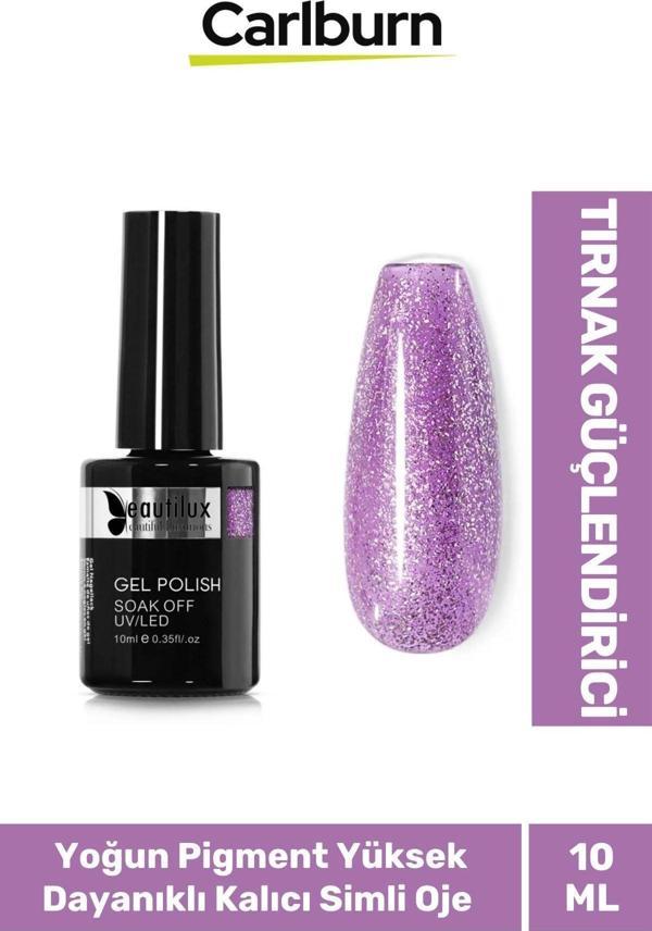 Hızlı Kuruyan Uzun Süre Dayanıklı Yüksek Pigment 3 Aşamalı Kalıcı Simli Tırnak Ojesi 10 Ml - Image 1