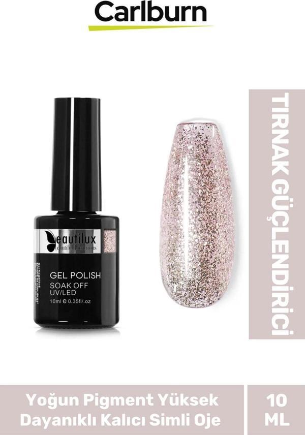 Hızlı Kuruyan Uzun Süre Dayanıklı Yüksek Pigment 3 Aşamalı Kalıcı Simli Tırnak Ojesi 10 Ml - Image 1