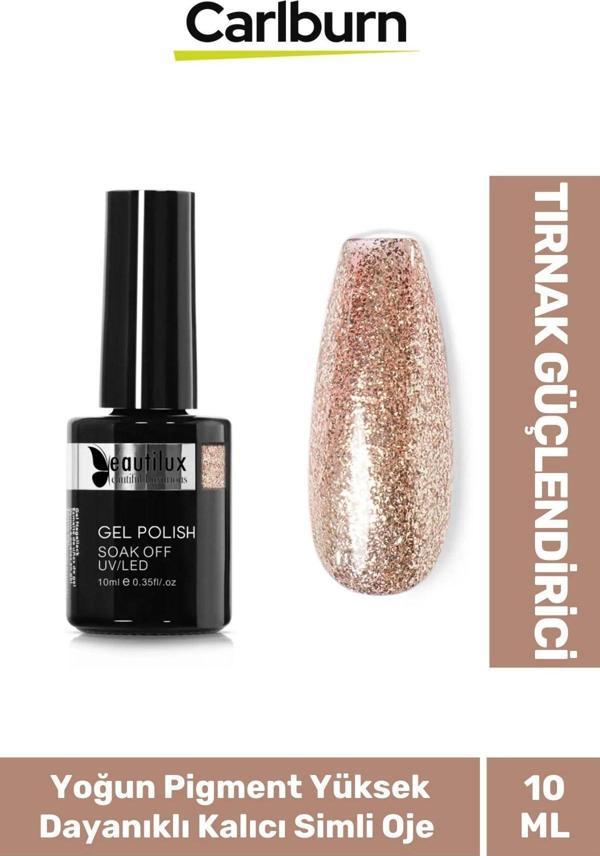 Hızlı Kuruyan Uzun Süre Dayanıklı Yüksek Pigment 3 Aşamalı Kalıcı Simli Tırnak Ojesi 10 Ml - Image 1