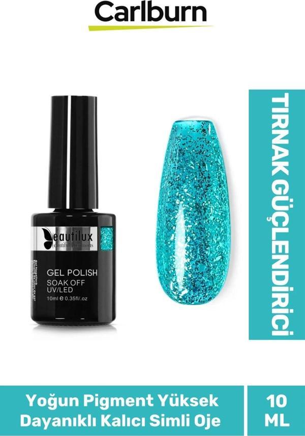 Hızlı Kuruyan Uzun Süre Dayanıklı Yüksek Pigment 3 Aşamalı Kalıcı Simli Tırnak Ojesi 10 Ml - Image 1