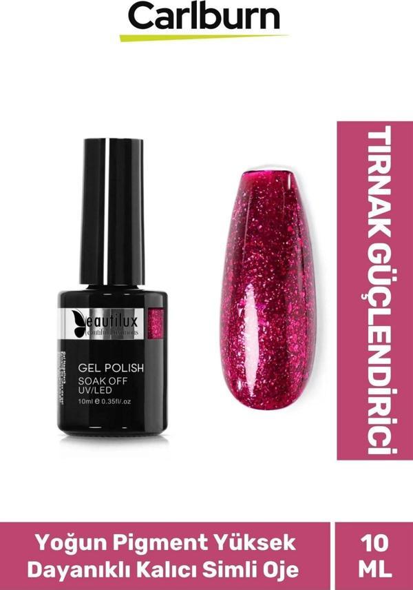 Hızlı Kuruyan Uzun Süre Dayanıklı Yüksek Pigment 3 Aşamalı Kalıcı Simli Tırnak Ojesi 10 Ml - Image 1