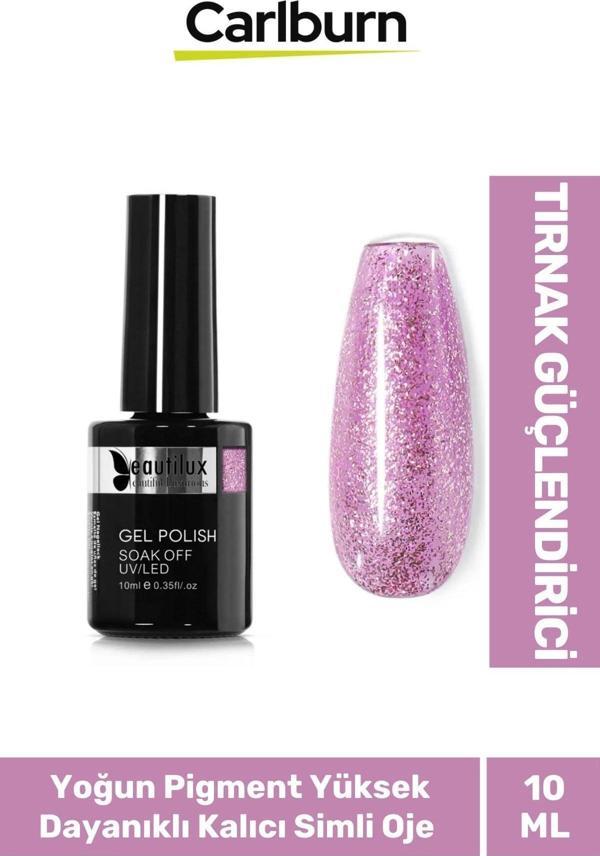 Hızlı Kuruyan Uzun Süre Dayanıklı Yüksek Pigment 3 Aşamalı Kalıcı Simli Tırnak Ojesi 10 Ml - Image 1