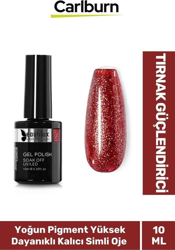 Hızlı Kuruyan Uzun Süre Dayanıklı Yüksek Pigment 3 Aşamalı Kalıcı Simli Tırnak Ojesi 10 Ml - Image 1