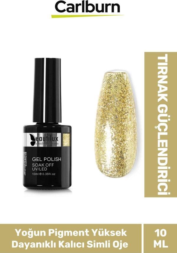 Hızlı Kuruyan Uzun Süre Dayanıklı Yüksek Pigment 3 Aşamalı Kalıcı Simli Tırnak Ojesi 10 Ml - Image 1