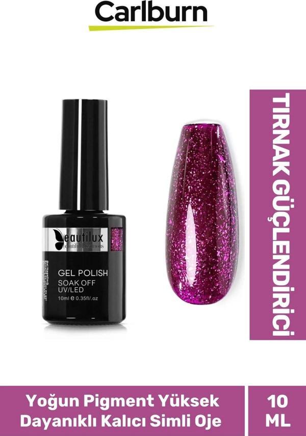 Hızlı Kuruyan Uzun Süre Dayanıklı Yüksek Pigment 3 Aşamalı Kalıcı Simli Tırnak Ojesi 10 Ml - Image 1