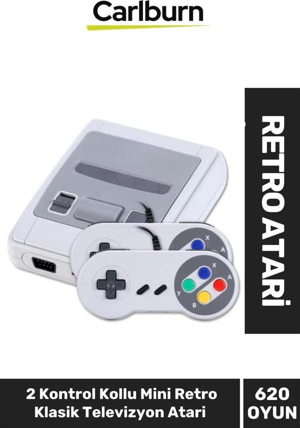 Özel Üretim Klasik 8 Bit 620 Oyunlu 2 Kontrol Kollu Mini Retro Klasik Televizyon Atari - Image 1