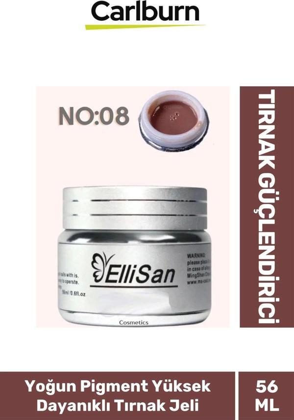 Uzun Sağlıklı Dayanıklı Tırnaklar UV Makineleri Uyumlu Ellisan Protez Tırnak Jeli Builder 56 Gram - Image 1