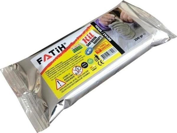 Fatih Seramik Hamuru Doğal Kil 250 GR Beyaz 36400 - Image 1