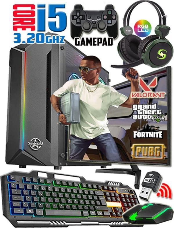 Warbox Lazer I5 750 Turbo:3.20Ghz 8Gb Ram 128Gb Ssd 250Gb Hdd R7 240-4 Gb E.Kartı 19" Monitör Gaming Set - Image 1