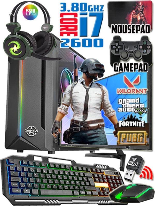 Warbox Pubg I7 2600 Turbo:3.80Ghz 16Gb Ram 256Gb Ssd 250Gb Hdd R7 240 4Gb E.Kartı 19" Monitör Gaming Set - Image 1