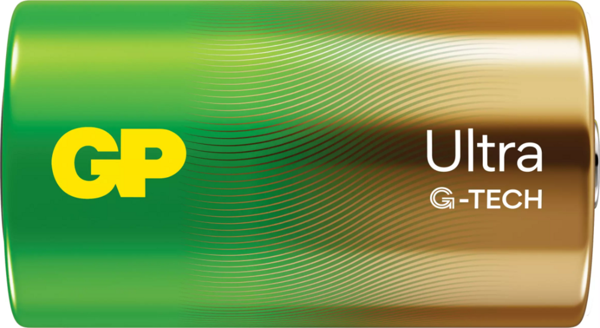 GP Batteries G-TECH Ultra Alkalin Kalın LR20 - D Boy 1.5V Pil 2'li Kart - Image 1