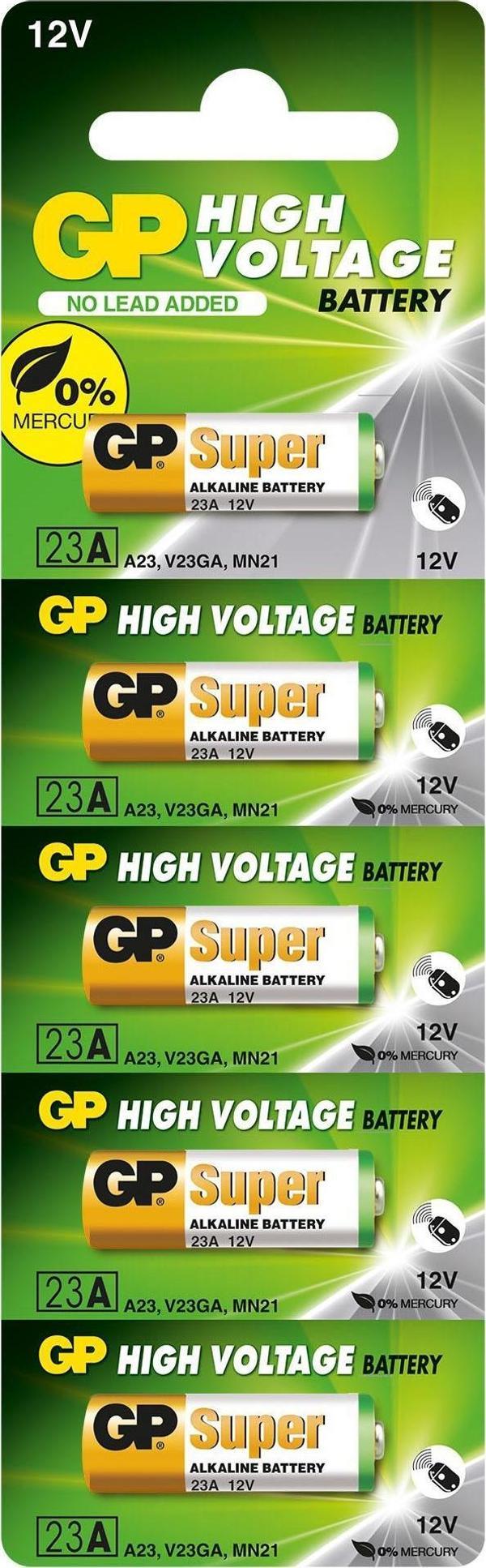 GP Super 23A 12V Alkalin Kumanda Pili 5'li Paket GP23A-C5 - Image 1
