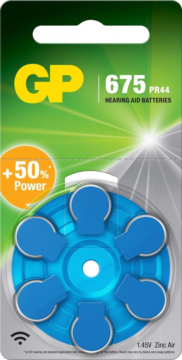 GP ZA675 1.4V Düğme Kulaklık Pili  6'lı Paket - Image 1