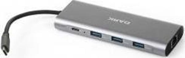 Dark USB 3.1 Type C 9 in 1 Ethernet - HDMI - TF SD Kart Okuyucu - USB 3.0 - Kulaklık  Çevirici HUB - Image 1