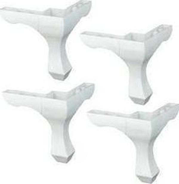 LK0128 4 Adet Plastik Lükens Mobilya Ayağı, 3 mm Lüks Sağlam - Image 1