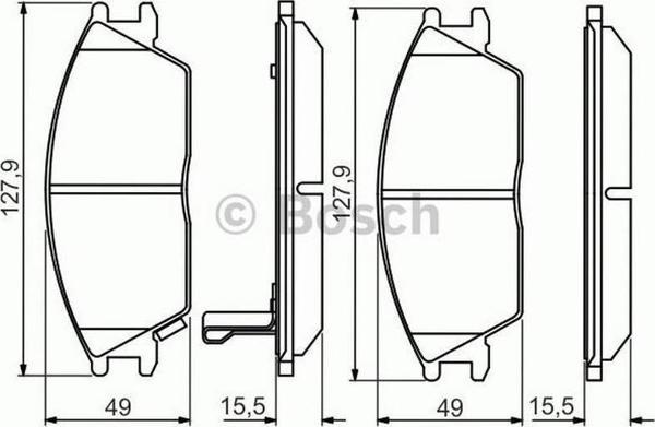 Bosch Hyundai Getz Ön Fren Balatası Takımı 2000-2011 - Image 1