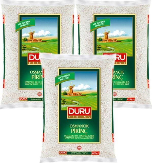 DURU OSMANCIK PİRİNÇ 1 KG 3 ADET  - Image 1