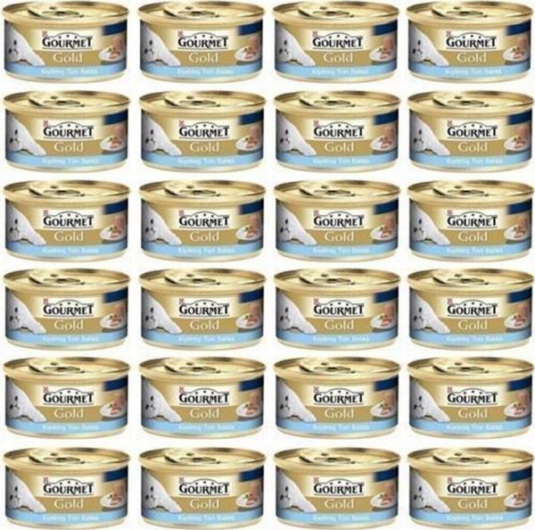 Gourmet Gold Kıyılmış Ton Balıklı Konserve Yetişkin Kedi Maması 24 x 85 G - Image 1