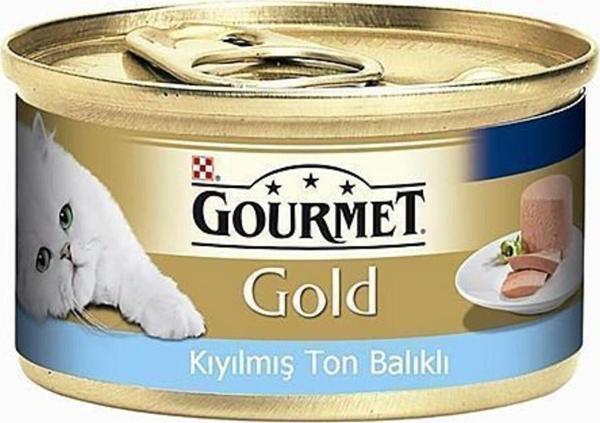 Gourmet Gold Kıyılmış Ton Balıklı Konserve Yetişkin Kedi Maması 85 G - Image 1
