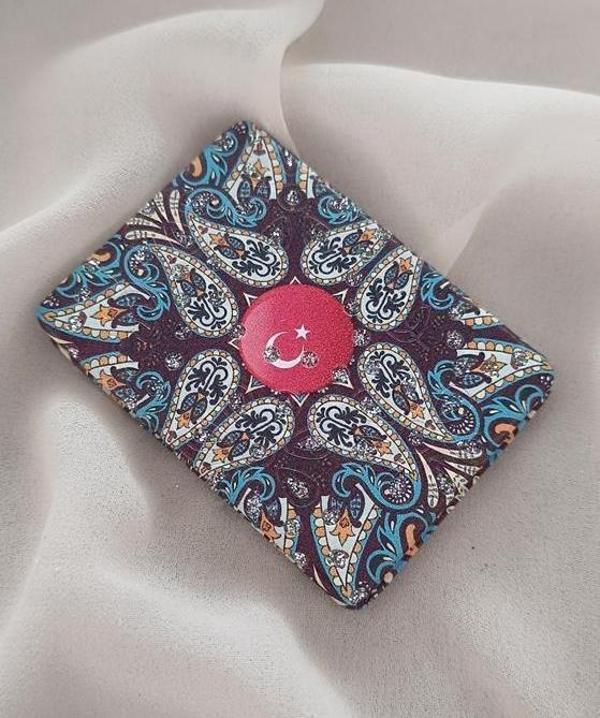 Ayna Makyaj Aynası Cep Model Türk Bayraklı Çanta El Aynası      - Image 1