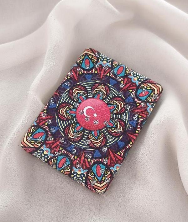 Ayna Makyaj Aynası Cep Model Türk Bayraklı Çanta El Aynası      - Image 1