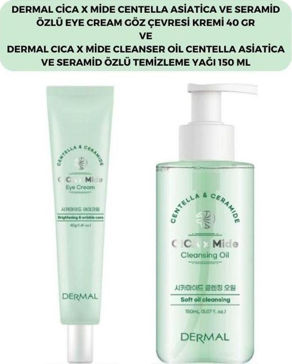 Dermal Cıca X Mide Centella Asiatica Özlü Göz Çevresi Kremi ve Temizleme Yağı - Image 1