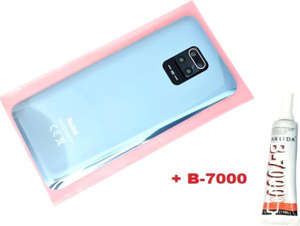 Tkgz Xiaomi Redmi Note 9 PRO Arka Kapak Batarya Kapağı (LENSLİ CAM) (B-7000) GRİ - Image 1