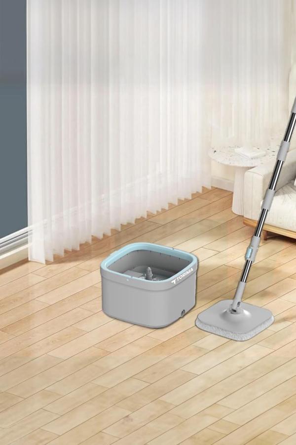 Torima TMP-02 Temiz Kirli Suyu Ayıran Otomatik Temizlik Seti 3 + Extra Mop Bezli Paspas - Image 1