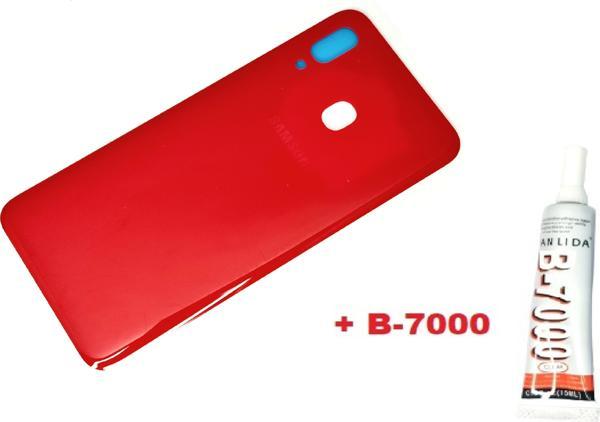Tkgz Samsung Galaxy A20 A205 Arka Pil Batarya Kapağı (B-7000) KIRMIZI - Image 1