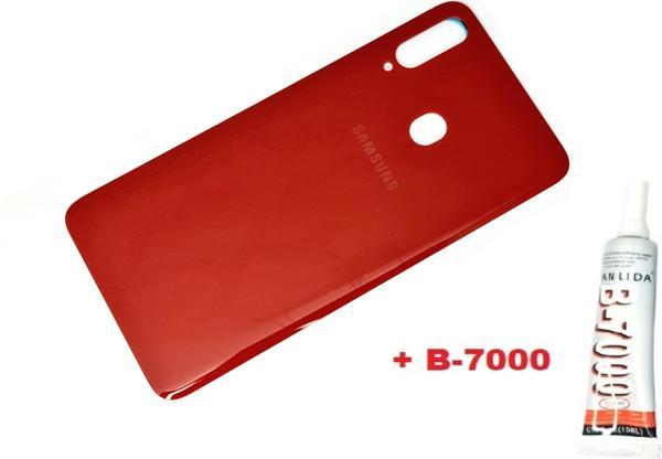 Tkgz Samsung Galaxy A20S A207 Arka Pil Batarya Kapağı (B-7000) KIRMIZI - Image 1