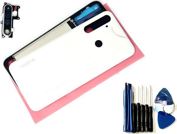 Tkgz Oppo Realme 6İ KASA Arka Pil Batarya Kapağı (TAMİR SETİ) BEYAZ - Image 1