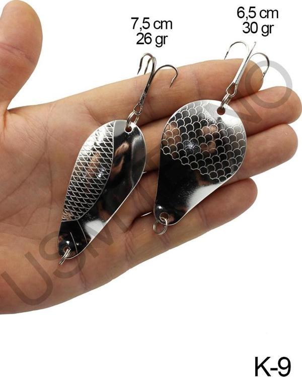 Turna Kaşık 2 Adet Rapala Lures Yapay Yem Turna Kaşığı Turna Levrek Lüfer Alabalık Kaşığı - Image 1