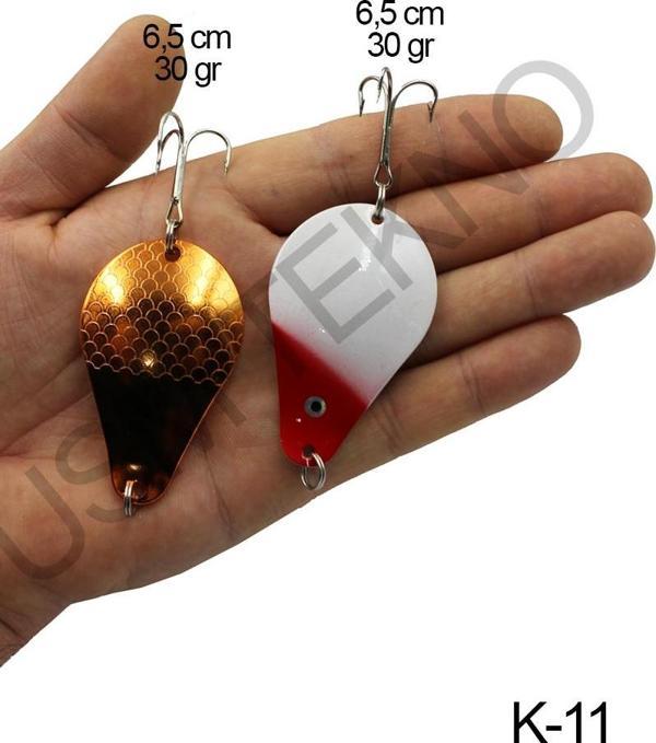 Turna Kaşık 2 Adet Rapala Lures Yapay Yem Turna Kaşığı Turna Levrek Lüfer Alabalık Kaşığı - Image 1