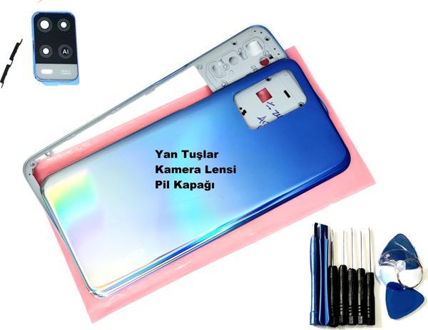 Tkgz Oppo A54 KASA Arka Pil Batarya Kapağı (TAMİR SETİ) MAVİ - Image 1