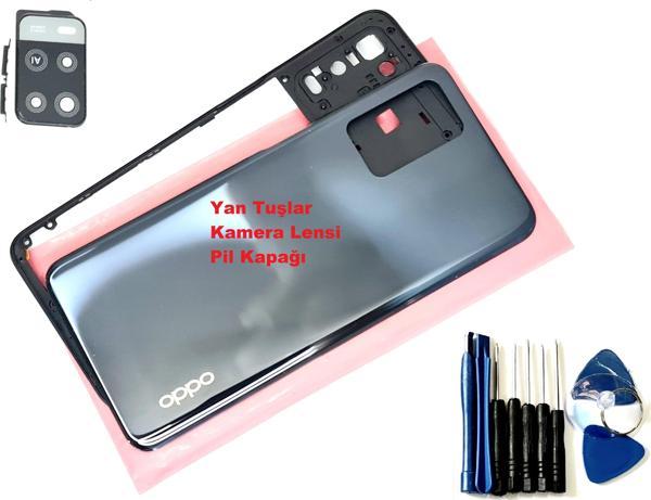 Tkgz Oppo A54 KASA Arka Pil Batarya Kapağı (TAMİR SETİ) SİYAH - Image 1
