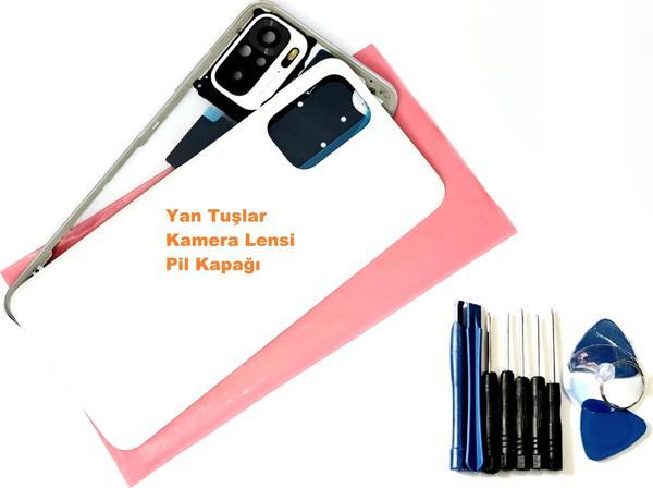 Tkgz Xiaomi Redmi Note 10S (4G) KASA Arka Pil Batarya Kapağı (TAMİR SETİ) BEYAZ - Image 1