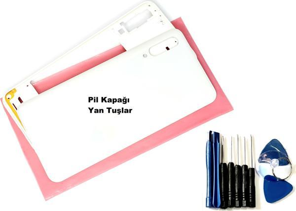 Tkgz Samsung Galaxy A30S A307 KASA Arka Pil Batarya Kapağı (TAMİR SETİ) SİYAH - Image 1