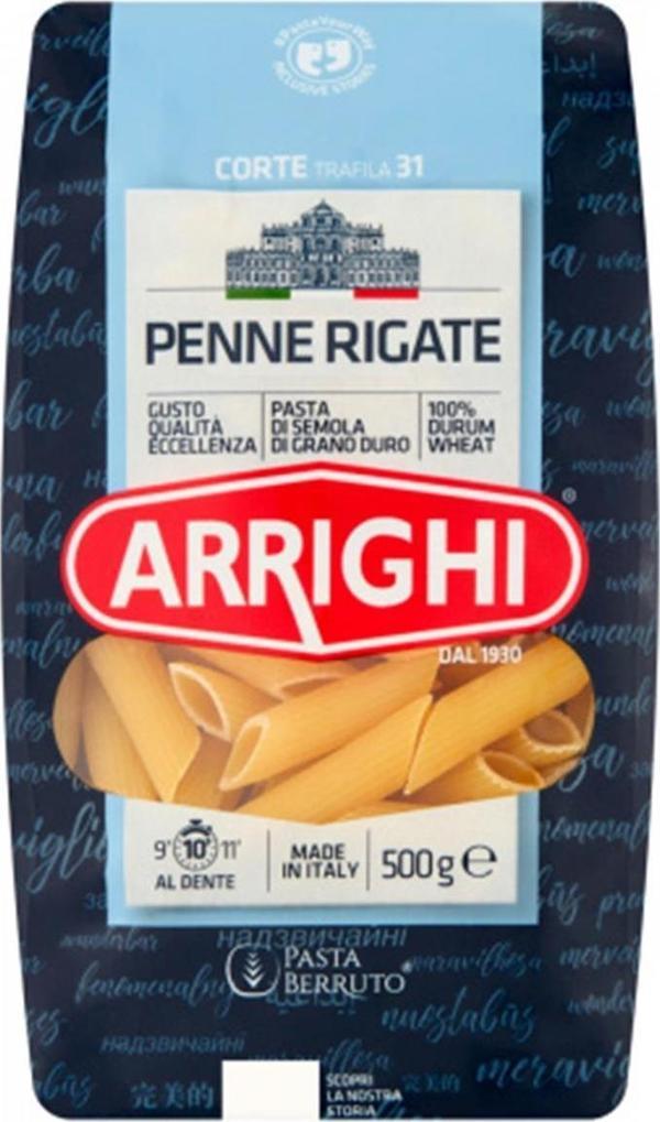 Arrighi Penne Rigate Kalem Makarna İtalyan Makarnası 500 g e - Image 1
