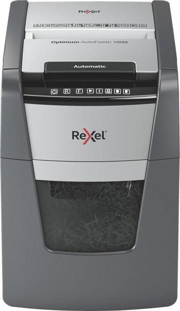 Rexel Optimum Autofeed+ 100M Mikro Kesim Otomatik Evrak Imha Makinesi - Image 1