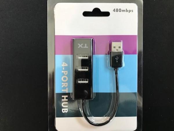 Tx ACUSB24 4Port Usb Hub Siyah 2.0 480Mbps  (0,11cm Kablo Uzunluğu) - Image 1