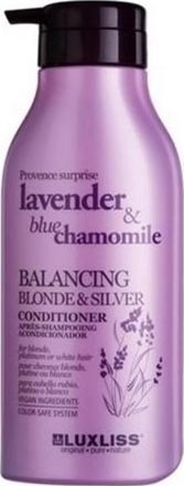 Luxliss Lavander Blue Chamomile Balancing Blonde Silver Conditioner 500 ml - Image 1
